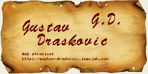 Gustav Drašković vizit kartica